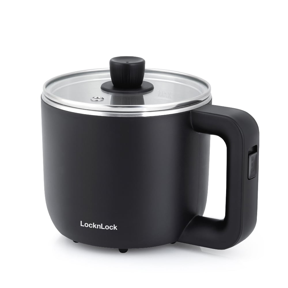[Voucher 10% tối đa 300k] Nồi Điện Đa Năng, 0.8L, 220V, 50Hz, 600W - Màu Đen - LocknLock - EJP116BLK